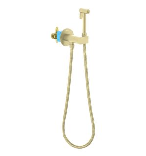 Гигиенический душ со смесителем Aquatek Оберон AQ1024BG шлифованное золото